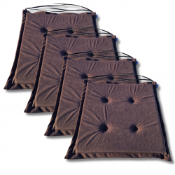 Stuhlkissen 40x40x3 cm 1021- 4er-Pack