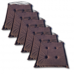 Stuhlkissen 40x40x3 cm 1021- 4er-Pack