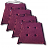 Stuhlkissen 40x40x3 cm 1224 - 4er-Pack