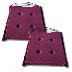 Stuhlkissen 40x40x3 cm 1224 - 4er-Pack
