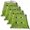Stuhlkissen 40x40x3 cm 1229 - 4er-Pack