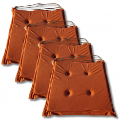 Stuhlkissen 40x40x3 cm 1333 - 4er-Pack