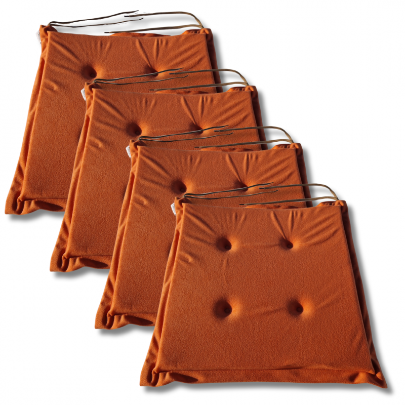 Stuhlkissen 40x40x3 cm 1333 - 4er-Pack