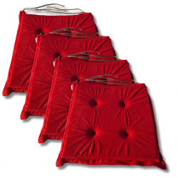 Stuhlkissen 40x40x3 cm 3100 - 4er-Pack