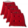 Stuhlkissen 40x40x3 cm 3100 - 4er-Pack