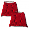 Stuhlkissen 40x40x3 cm 3100 - 4er-Pack