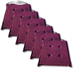 Stuhlkissen 40x40x3 cm 1224 - 6er-Pack