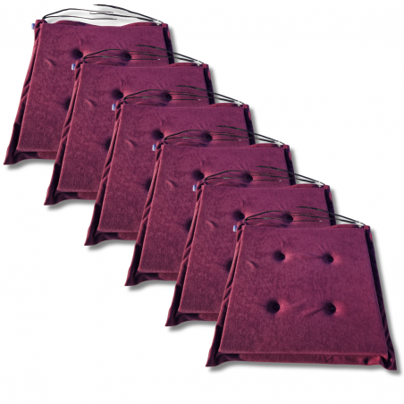 Stuhlkissen 40x40x3 cm 1224 - 6er-Pack
