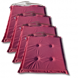Stuhlkissen 40x40x3 cm 1227 - 6er-Pack