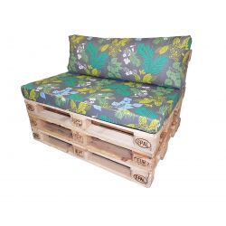 Kissen, Matratze Palette Rückenlehne für Garten mit Reißverschluss 120 x 40 x 10 cm Style