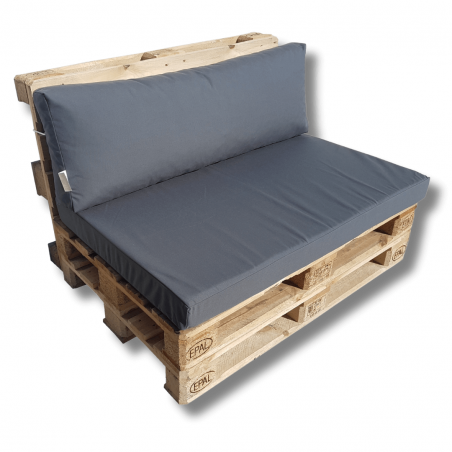 Palettenkissen Set mit RV Anthrazit