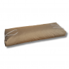 Palettenkissen Rückenkissen Lehne mit RV 120 x 40 x 15/10 cm Hellbraun