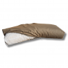 Palettenkissen Rückenkissen Lehne mit RV 120 x 40 x 15/10 cm Hellbraun