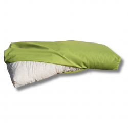 Palettenkissen Rückenkissen Lehne mit RV 120 x 40 x 15/10 cm Apfelgrün
