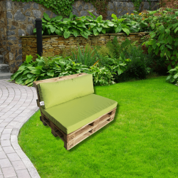 Palettenkissen Sitzkissen mit RV 120 x 80 x 10 cm Apfelgrün