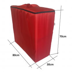 Aufbewahrungstasche wasserabweisend für Faltmatratze 200x70x10 cm Rot