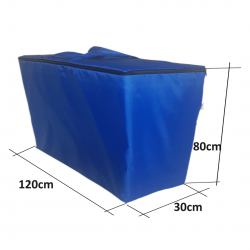Aufbewahrungstasche wasserabweisend für Faltmatratze 200x120x10 cm - Blau
