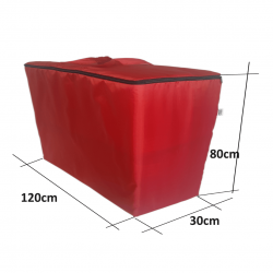 Aufbewahrungstasche wasserabweisend für Faltmatratze 200x120x10 cm - Rot