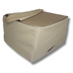 Klappmatratze visco Lux würfel 195 x 75 x 15 cm + Aufbewahrungstasche - Hellbraun