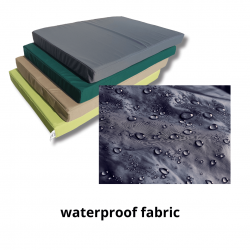 Klappmatratze visco Lux würfel 195 x 75 x 15 cm + Aufbewahrungstasche - Hellbraun