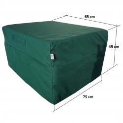 Klappmatratze visco Lux würfel 195 x 75 x 15 cm + Aufbewahrungstasche - Grün