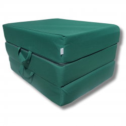 Klappmatratze visco Lux würfel 195 x 75 x 15 cm + Aufbewahrungstasche - Grün