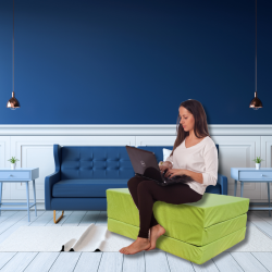 Bezug für Klappmatratze  195 cm x 65 cm x 10 cm - 1229