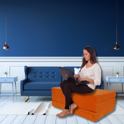 Bezug für Klappmatratze  195 cm x 65 cm x 10 cm - 1333