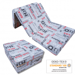 Bezug für Klappmatratze 195 cm x 65 cm x 10 cm - NATURE