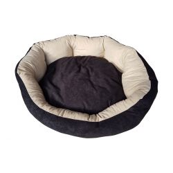 Hundebett Nora - Größe S - Schwarz/beige