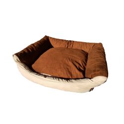 Hundebett Max - Größe M - hellbraun und beige