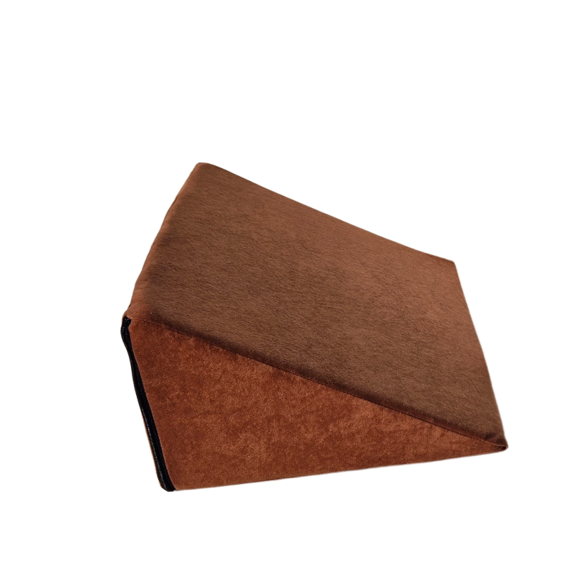 Multifunktionales Keilkissen 35x45x20 cm - zum Liegen, Lesen und als Beinauflage - 1000 Hellbraun