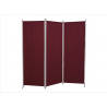 Paravent 3-teilig - Burgunder